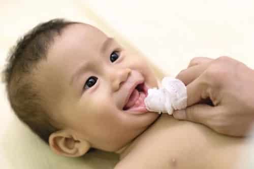 limpieza de dientes en bebes
